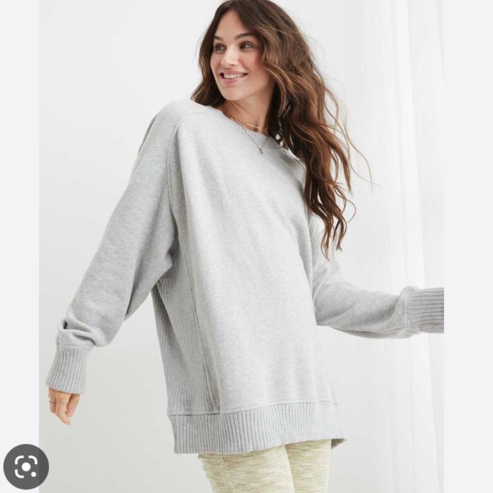 Aerie Down To Earth Crew Sweatshirt